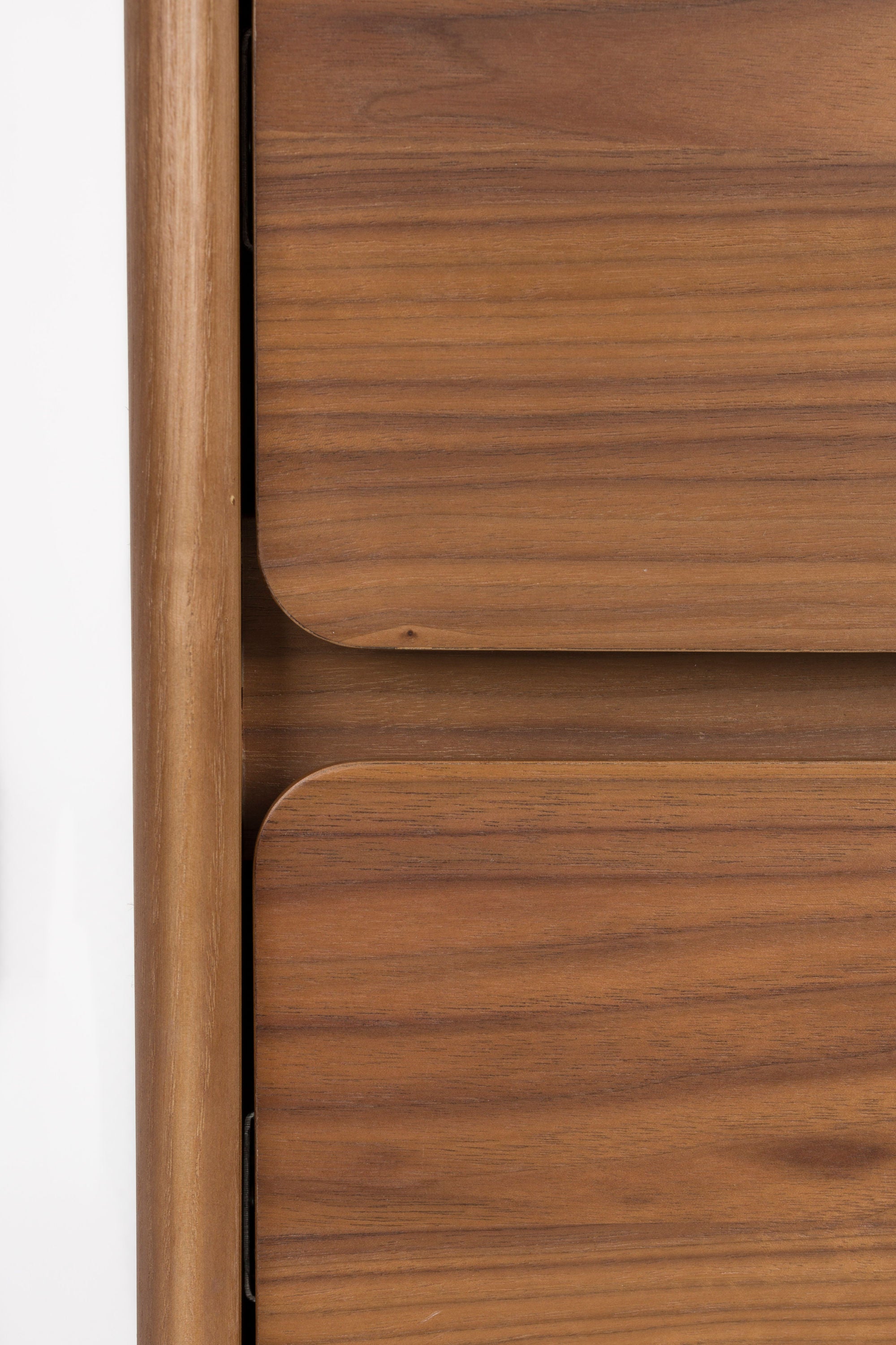 Zuiver Rise Walnut Brown Wood Chest of Drawers